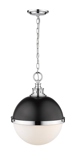 Z-Lite - 619P14-MB-CH - Two Light Pendant - Peyton - Matte Black / Chrome