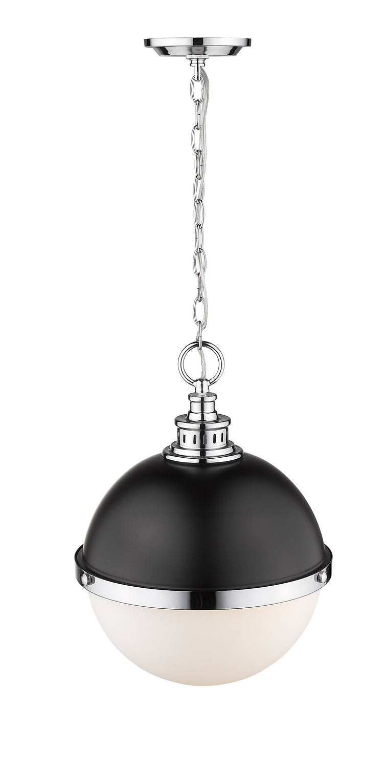 Z-Lite - 619P14-MB-CH - Two Light Pendant - Peyton - Matte Black / Chrome