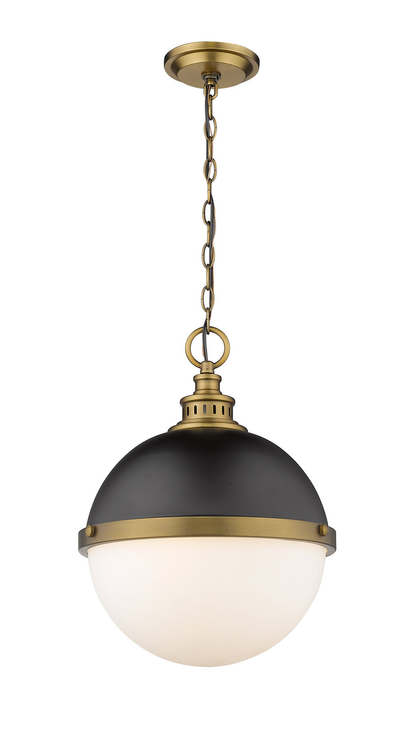 Z-Lite - 619P14-MB-FB - Two Light Pendant - Peyton - Matte Black / Factory Bronze