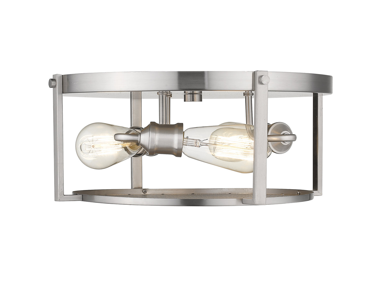 Z-Lite - 723F15-BN - Three Light Flush Mount - Halcyon - Brushed Nickel