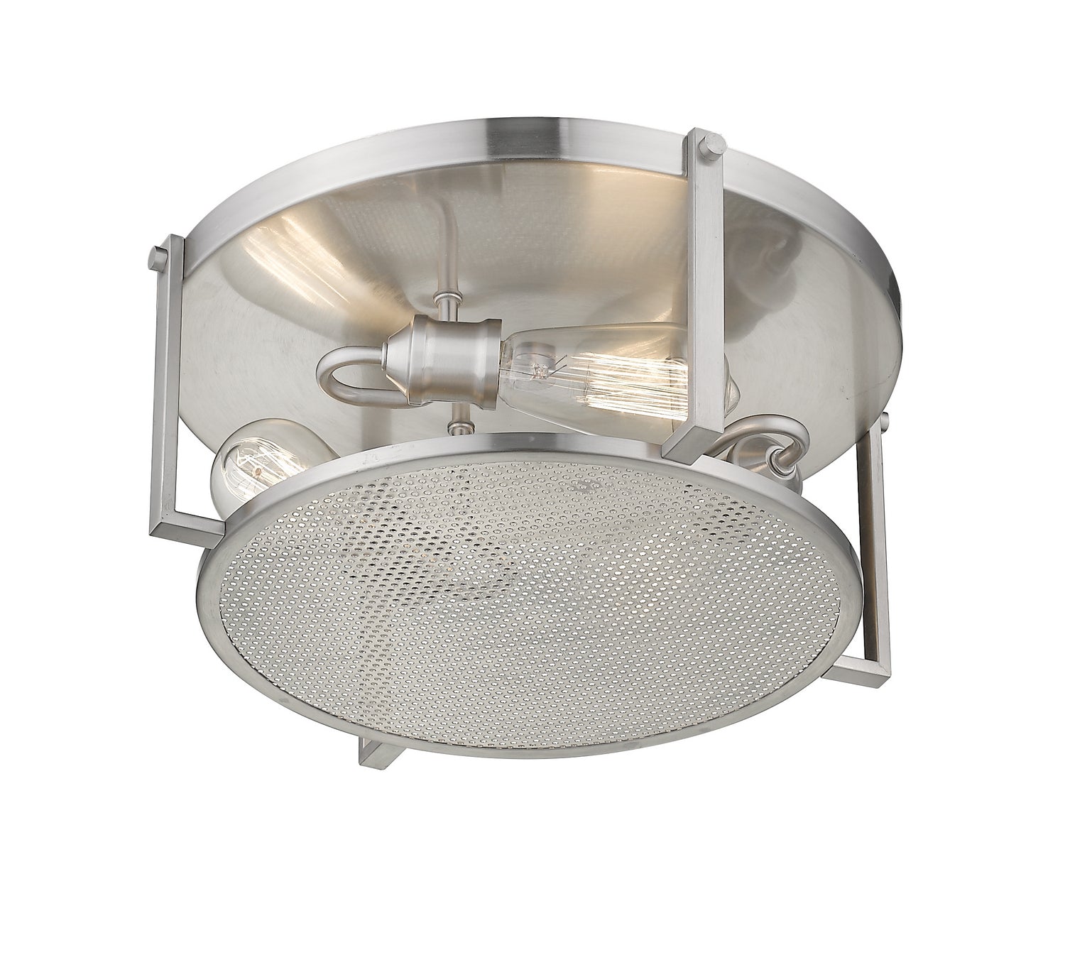 Z-Lite - 723F15-BN - Three Light Flush Mount - Halcyon - Brushed Nickel