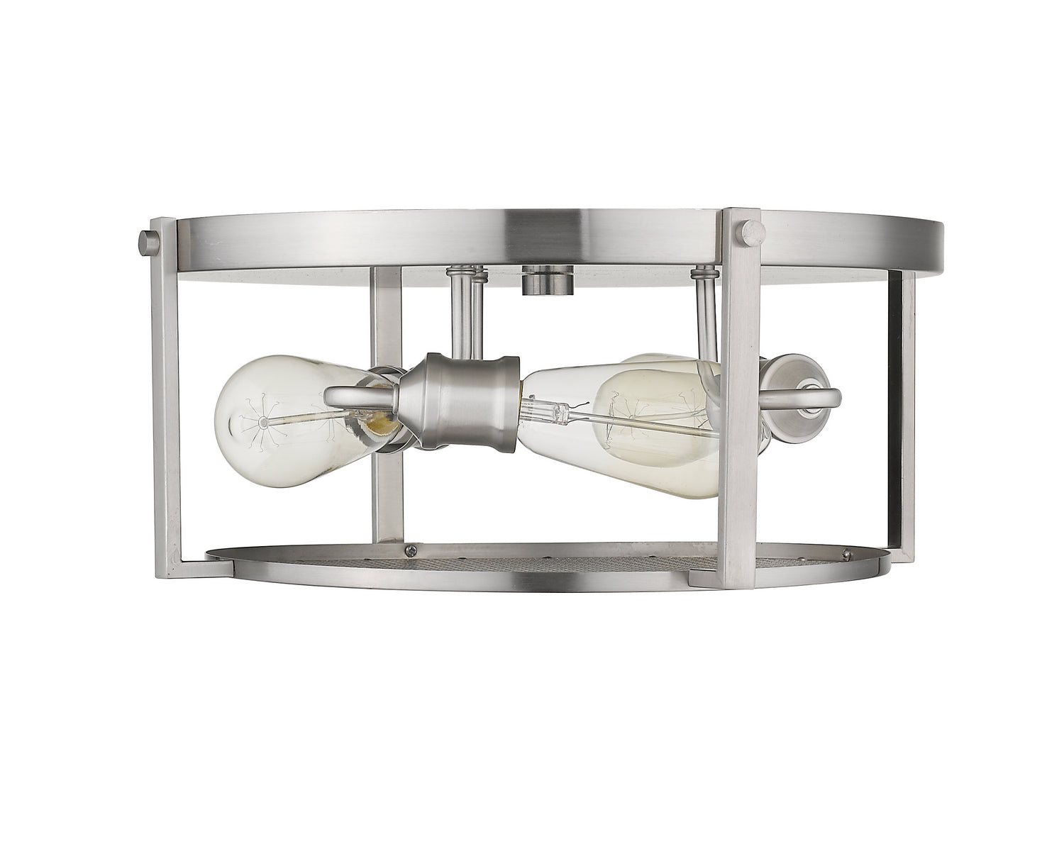 Z-Lite - 723F15-BN - Three Light Flush Mount - Halcyon - Brushed Nickel