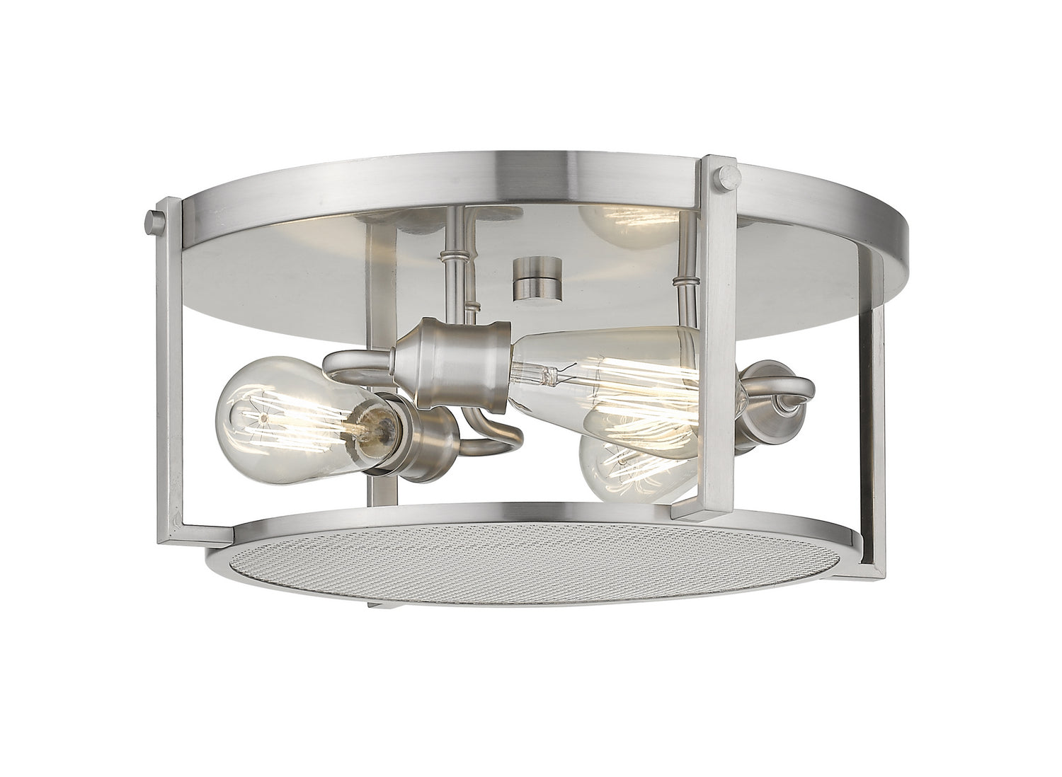 Z-Lite - 723F15-BN - Three Light Flush Mount - Halcyon - Brushed Nickel