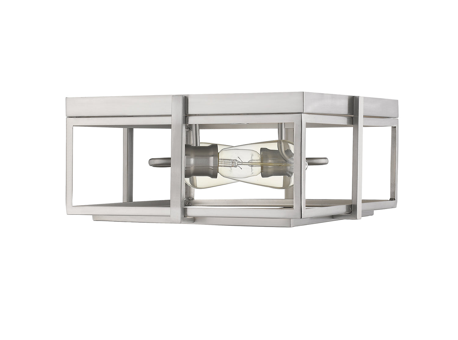 Z-Lite - 724F13-BN - Two Light Flush Mount - Halcyon - Brushed Nickel