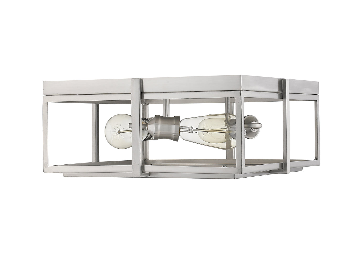 Z-Lite - 724F15-BN - Three Light Flush Mount - Halcyon - Brushed Nickel