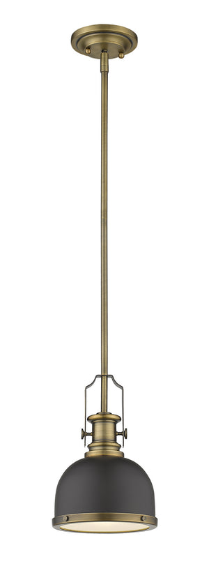 Z-Lite - 725MP-BRZ+HBR - One Light Pendant - Melange - Bronze / Heritage Brass