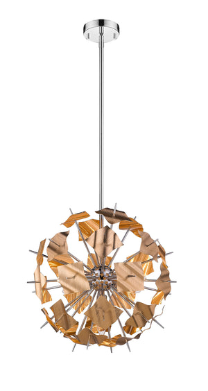 Z-Lite - 9003P18-CHP - Five Light Pendant - Branam - Chrome / Champagne