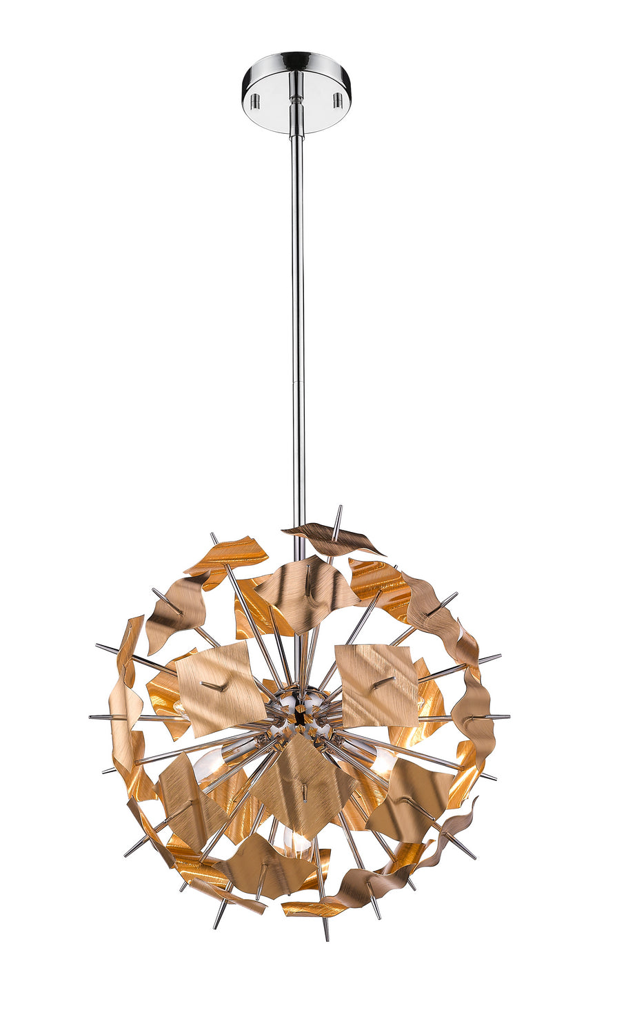 Z-Lite - 9003P18-CHP - Five Light Pendant - Branam - Chrome / Champagne