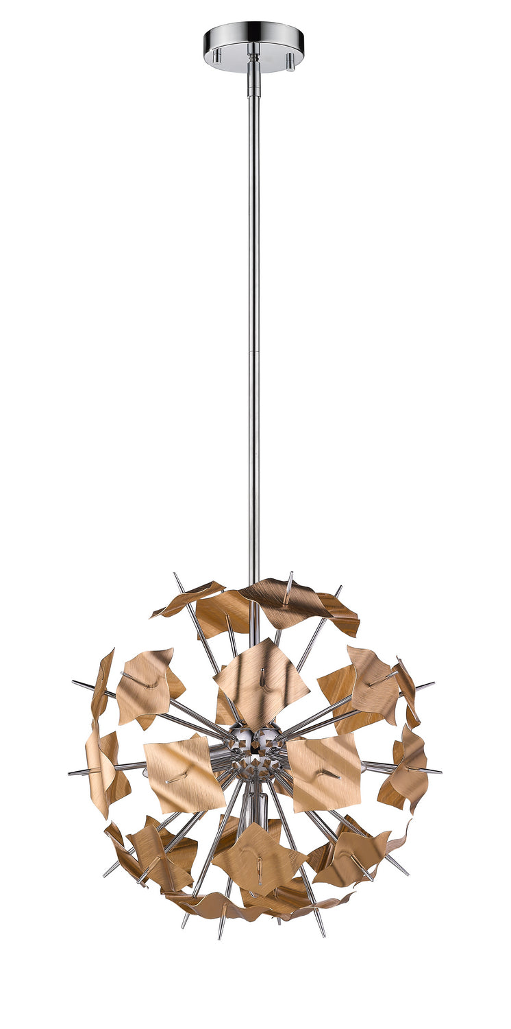 Z-Lite - 9003P18-CHP - Five Light Pendant - Branam - Chrome / Champagne