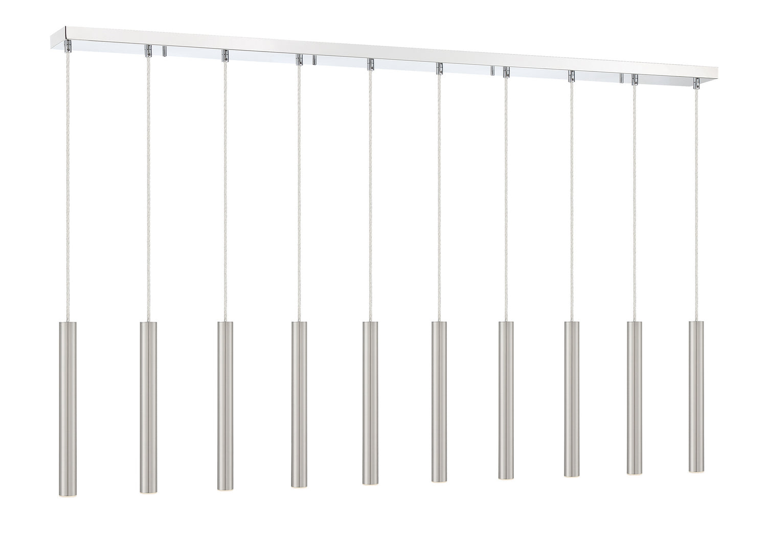 Z-Lite - 917MP12-BN-LED-10LCH - LED Linear Chandelier - Forest - Chrome