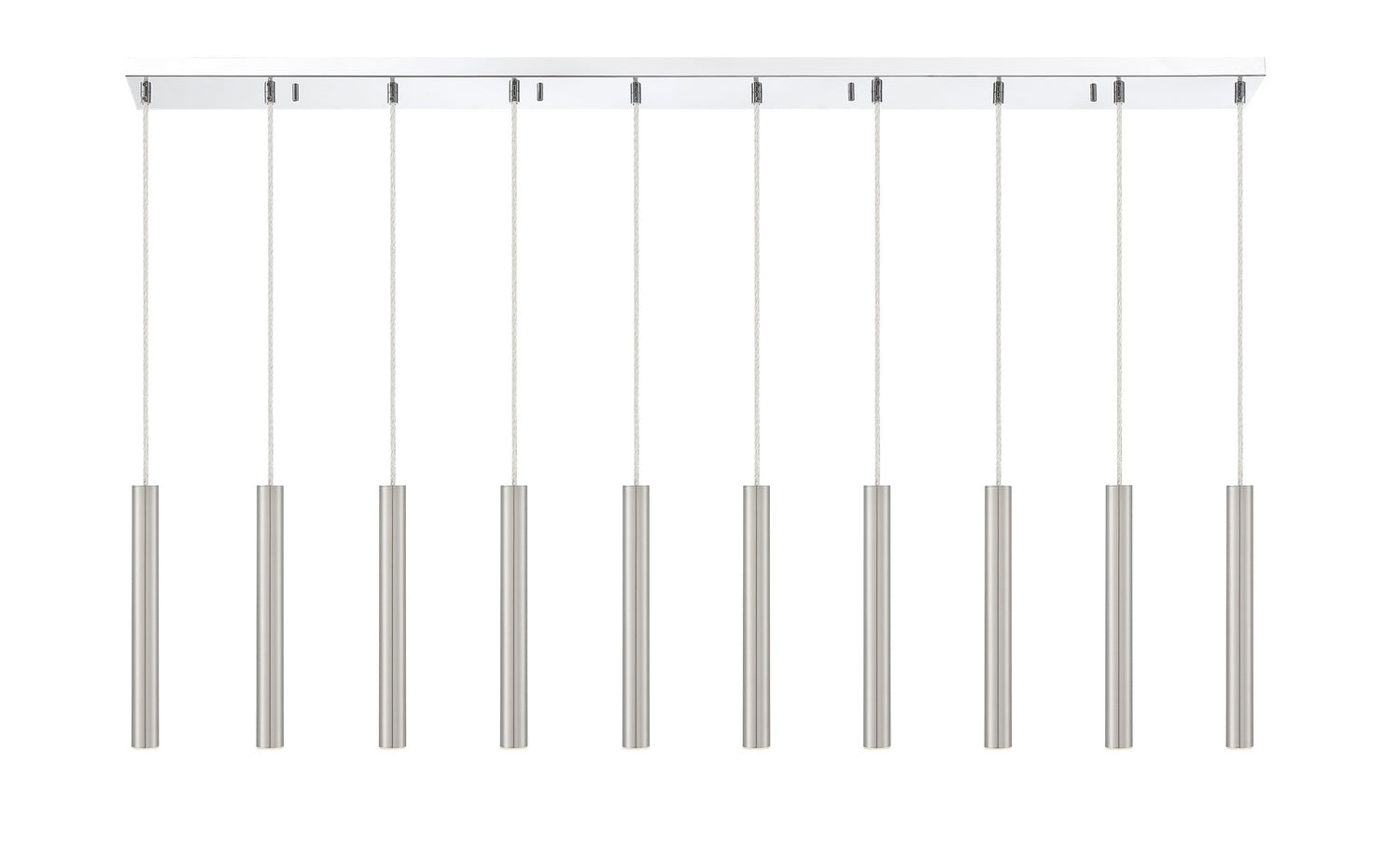 Z-Lite - 917MP12-BN-LED-10LCH - LED Linear Chandelier - Forest - Chrome