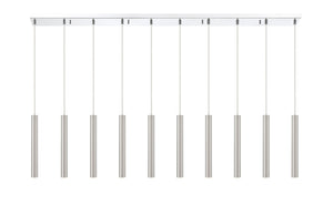 Z-Lite - 917MP12-BN-LED-10LCH - LED Linear Chandelier - Forest - Chrome