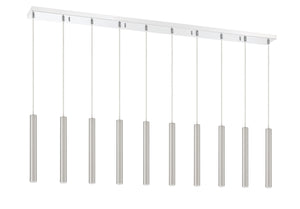 Z-Lite - 917MP12-BN-LED-10LCH - LED Linear Chandelier - Forest - Chrome