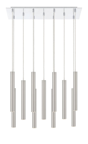 Z-Lite - 917MP12-BN-LED-11LCH - LED Chandelier - Forest - Chrome