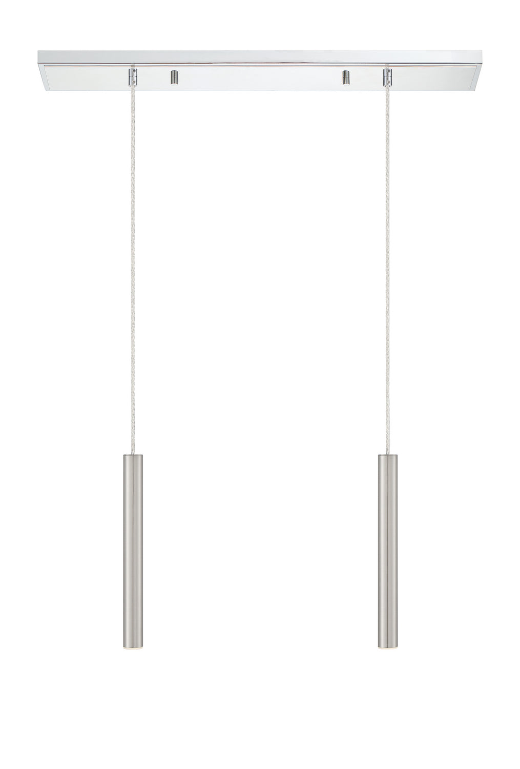 Z-Lite - 917MP12-BN-LED-2LCH - LED Linear Chandelier - Forest - Chrome