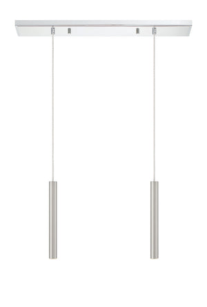 Z-Lite - 917MP12-BN-LED-2LCH - LED Linear Chandelier - Forest - Chrome