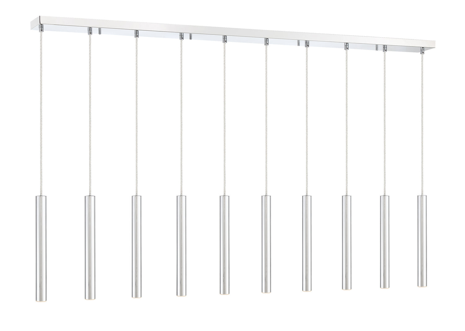 Z-Lite - 917MP12-CH-LED-10LCH - LED Linear Chandelier - Forest - Chrome