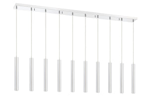 Z-Lite - 917MP12-CH-LED-10LCH - LED Linear Chandelier - Forest - Chrome