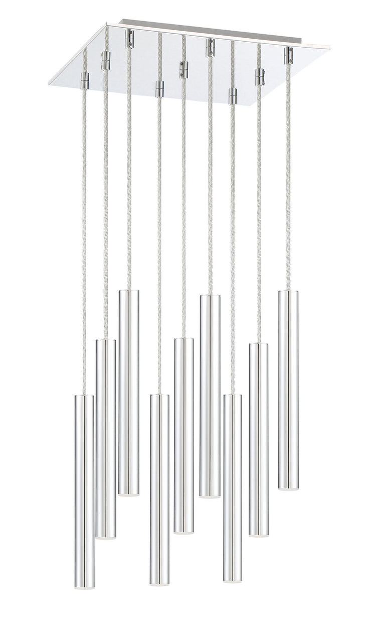 Z-Lite - 917MP12-CH-LED-9SCH - LED Chandelier - Forest - Chrome