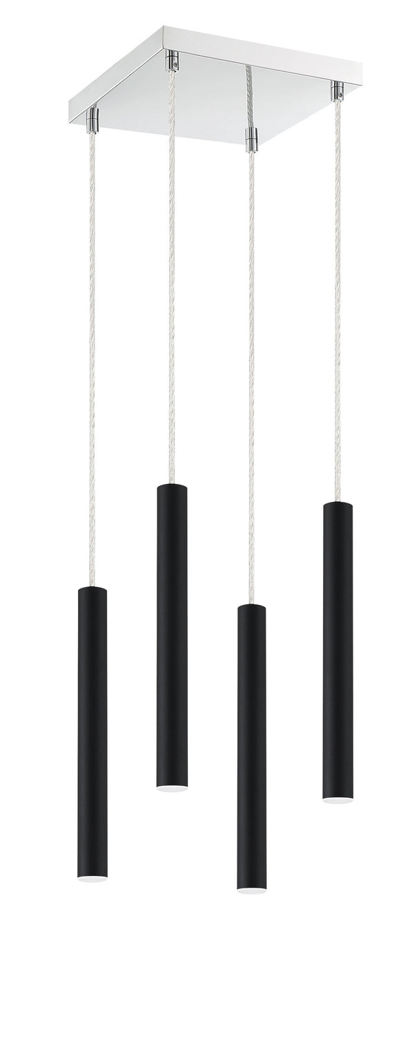 Z-Lite - 917MP12-MB-LED-4SCH - LED Chandelier - Forest - Matte Black