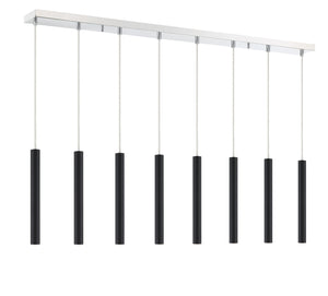 Z-Lite - 917MP12-MB-LED-8LCH - LED Linear Chandelier - Forest - Chrome