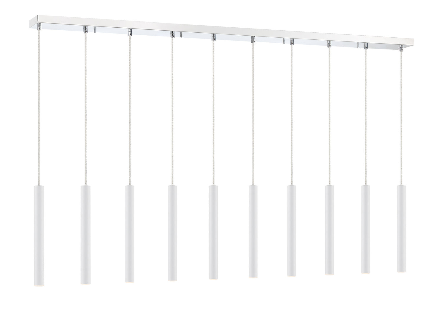 Z-Lite - 917MP12-WH-LED-10LCH - LED Linear Chandelier - Forest - Chrome