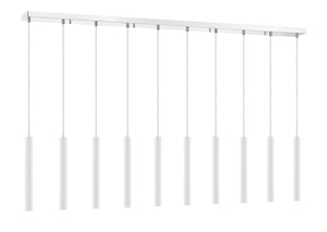 Z-Lite - 917MP12-WH-LED-10LCH - LED Linear Chandelier - Forest - Chrome