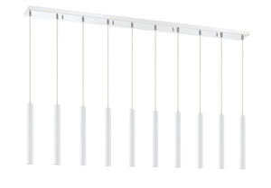 Z-Lite - 917MP12-WH-LED-10LCH - LED Linear Chandelier - Forest - Chrome