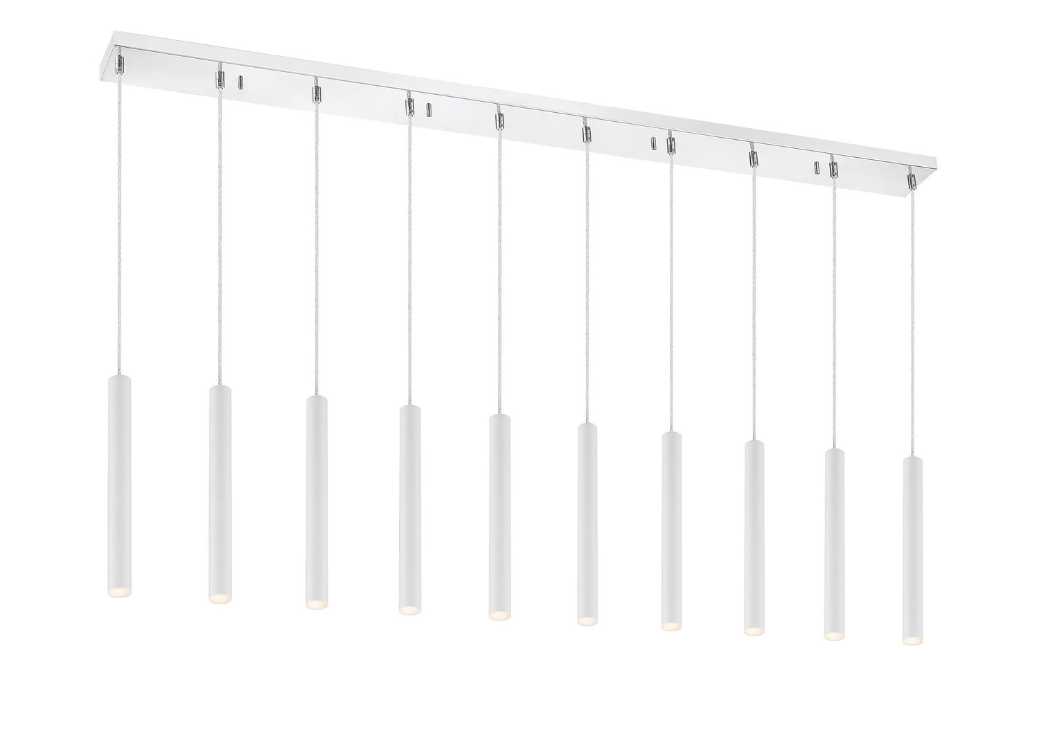 Z-Lite - 917MP12-WH-LED-10LCH - LED Linear Chandelier - Forest - Chrome