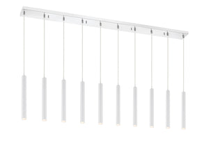 Z-Lite - 917MP12-WH-LED-10LCH - LED Linear Chandelier - Forest - Chrome