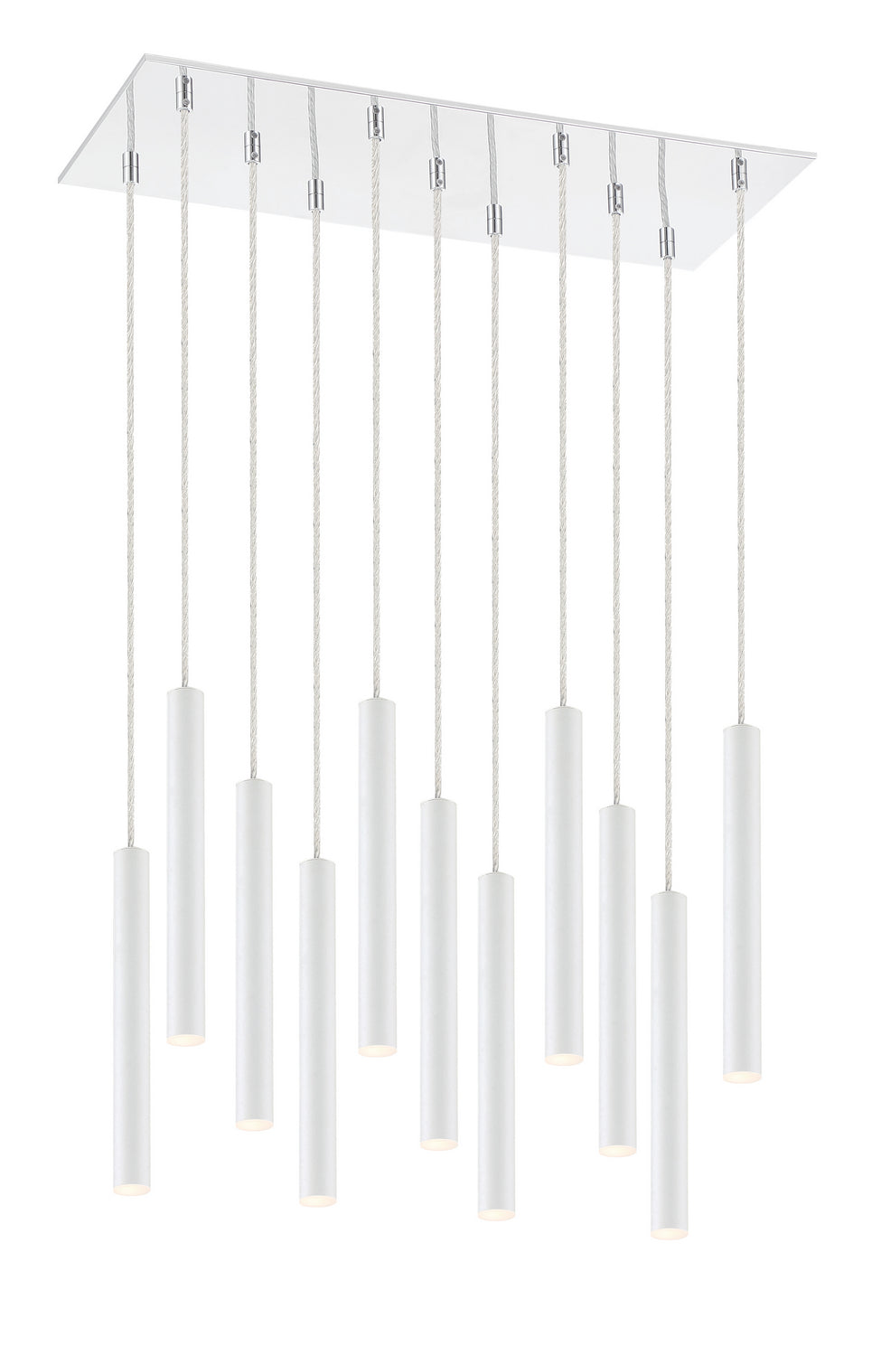 Z-Lite - 917MP12-WH-LED-11LCH - LED Chandelier - Forest - Chrome