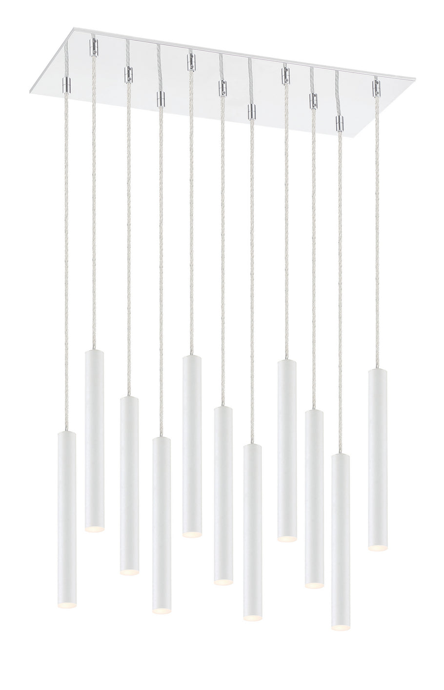 Z-Lite - 917MP12-WH-LED-11LCH - LED Chandelier - Forest - Chrome