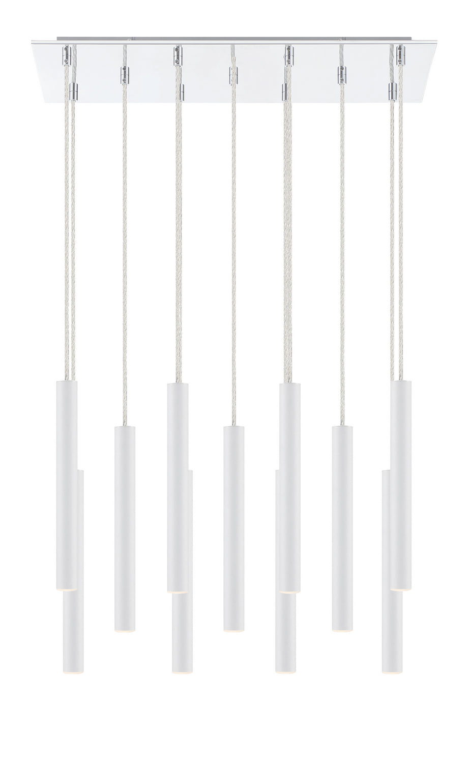 Z-Lite - 917MP12-WH-LED-11LCH - LED Chandelier - Forest - Chrome