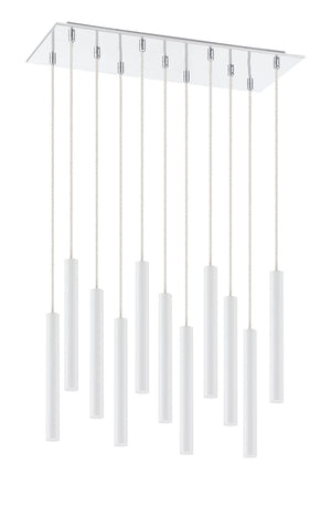 Z-Lite - 917MP12-WH-LED-11LCH - LED Chandelier - Forest - Chrome