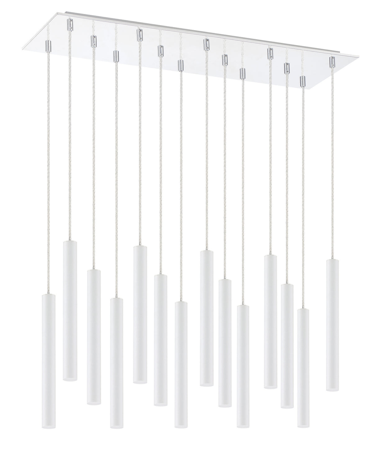 Z-Lite - 917MP12-WH-LED-14LCH - LED Chandelier - Forest - Chrome