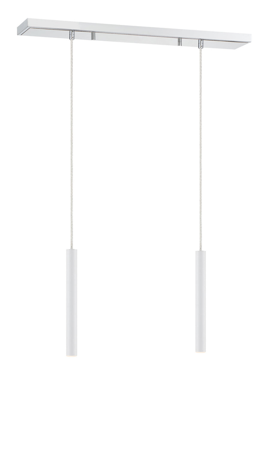 Z-Lite - 917MP12-WH-LED-2LCH - LED Linear Chandelier - Forest - Chrome