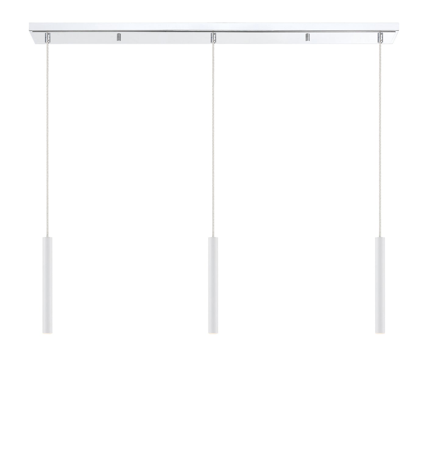 Z-Lite - 917MP12-WH-LED-3LCH - LED Linear Chandelier - Forest - Chrome