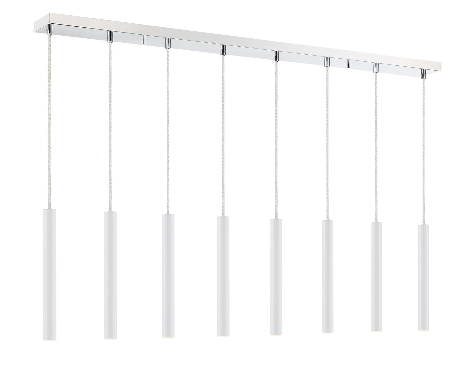 Z-Lite - 917MP12-WH-LED-8LCH - LED Linear Chandelier - Forest - Chrome