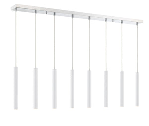 Z-Lite - 917MP12-WH-LED-8LCH - LED Linear Chandelier - Forest - Chrome