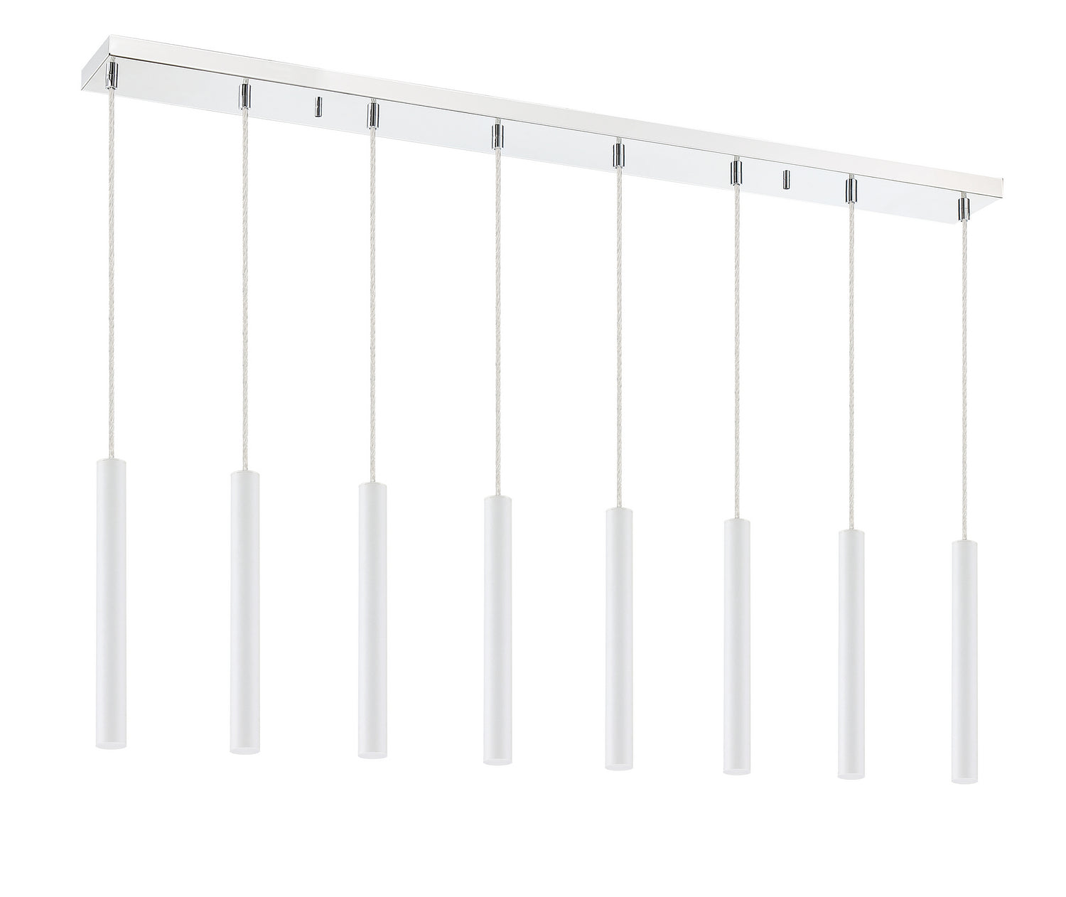 Z-Lite - 917MP12-WH-LED-8LCH - LED Linear Chandelier - Forest - Chrome