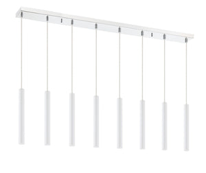 Z-Lite - 917MP12-WH-LED-8LCH - LED Linear Chandelier - Forest - Chrome