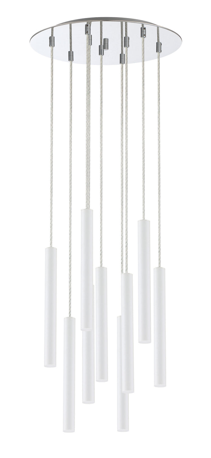 Z-Lite - 917MP12-WH-LED-9RCH - LED Chandelier - Forest - Chrome