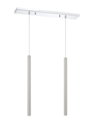 Z-Lite - 917MP24-BN-LED-2LCH - LED Linear Chandelier - Forest - Chrome