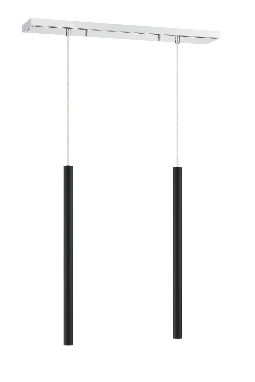 Z-Lite - 917MP24-MB-LED-2LCH - LED Linear Chandelier - Forest - Chrome