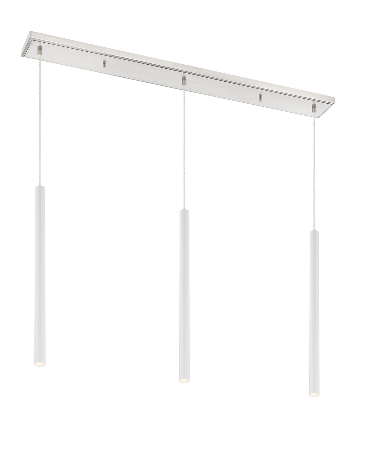 Z-Lite - 917MP24-WH-LED-3LBN - LED Linear Chandelier - Forest - Brushed Nickel