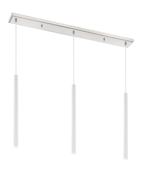 Z-Lite - 917MP24-WH-LED-3LBN - LED Linear Chandelier - Forest - Brushed Nickel