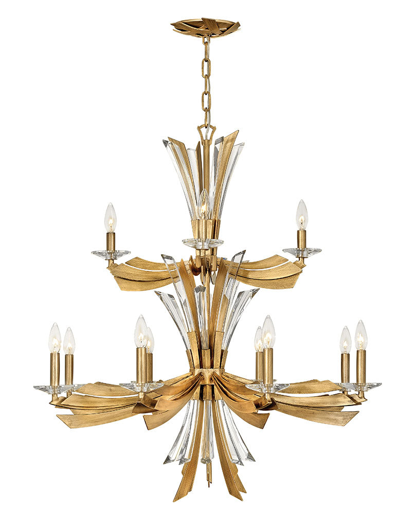 Fredrick Ramond - FR40909BNG - LED Chandelier - Vida - Burnished Gold