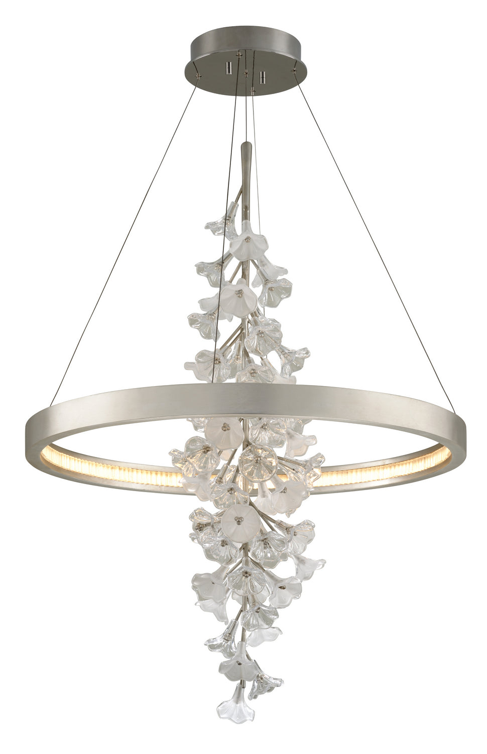 Corbett Lighting - 269-72-SL - LED Chandelier - Jasmine - Silver Leaf