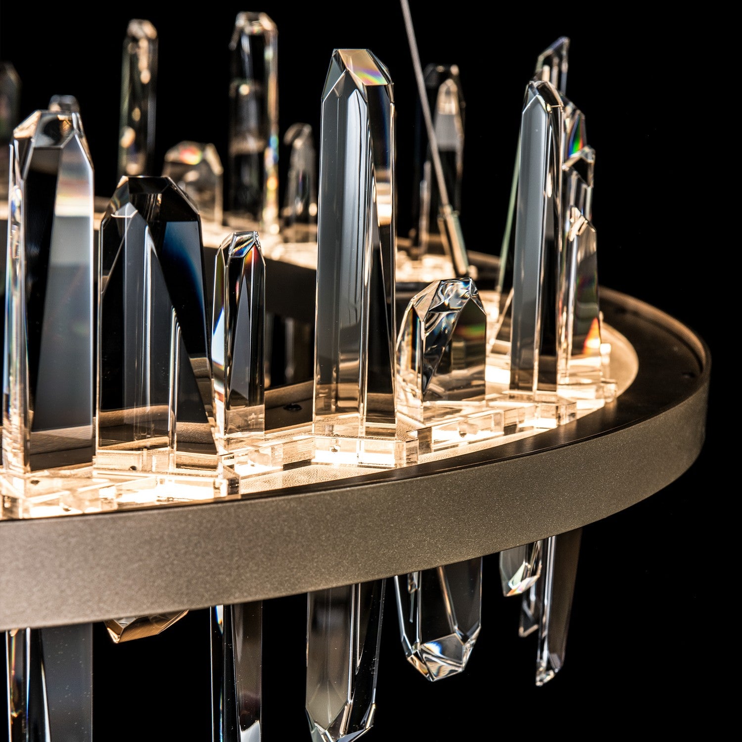 Hubbardton Forge - 139915-LED-STND-84-CR - Solitude Circular LED Pendant - Solitude - Soft Gold