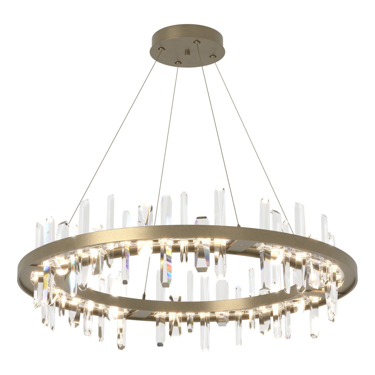 Hubbardton Forge - 139915-LED-STND-89-CR - Solitude Circular LED Pendant - Solitude - Ink